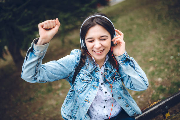 istock Listening to music downtown 1143760954