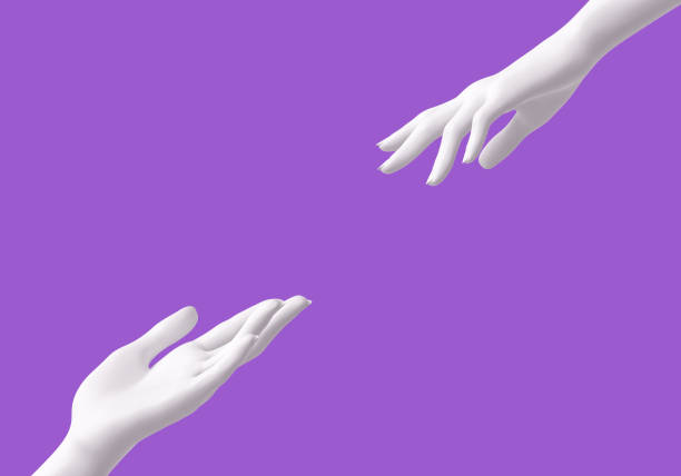 istock helping hands isolated, rescue concept, mannequin arms 1143774250