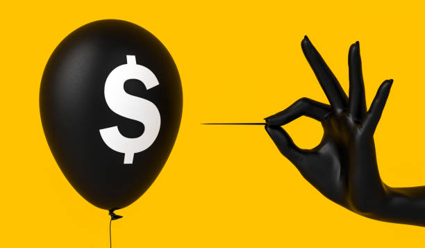 istock Fail dollar concept, American economy crisis 1143774261
