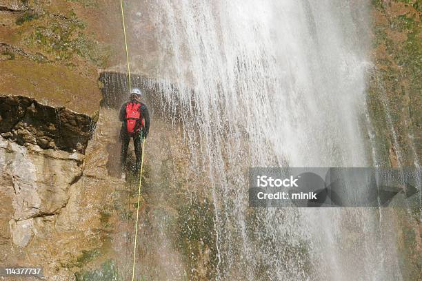 Canyoning Stockfoto und mehr Bilder von Abseilen - Abseilen, Wasserfall, Abenteuer