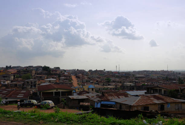 Ibadan's urban sprawl, Oyo State, Nigeria Ibadan, Oyo State, Nigeria: capital and most populous city of Oyo State, oyo state stock pictures, royalty-free photos & images