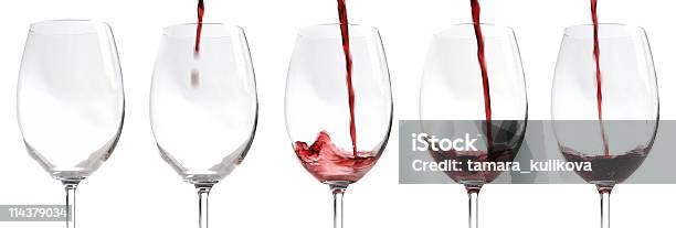 Red Wine Being Poured Stock Photo - Download Image Now - Alcohol - Drink, Close To, Close-up