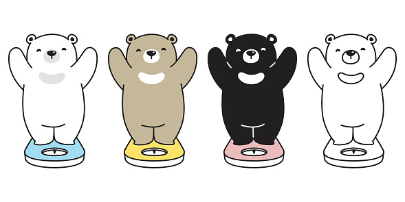 Bear Vector Polar Bear Icon Weighing Scales Character Cartoon Logo  Illustration Teddy Doodle Stock Illustration - Download Image Now - iStock