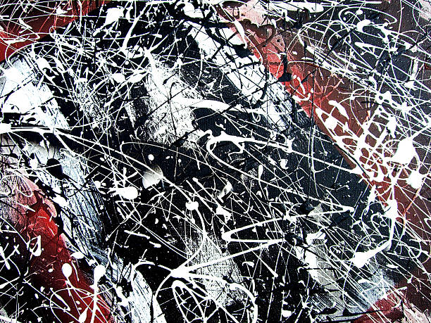 abstrakte buchung fällig - jackson pollock stock-fotos und bilder
