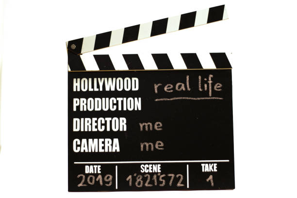 istock Conceptual image - real life as an experienced movie. 1143807092