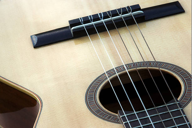 Zbliżenie elementów Gitara klasyczna – zdjęcie