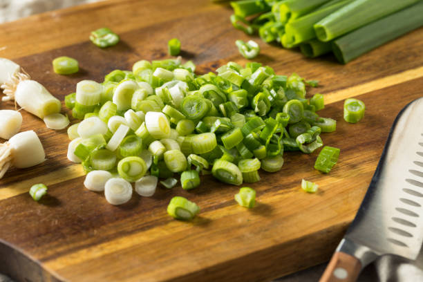istock Raw  Organic Chopped Green Onions 1143814894