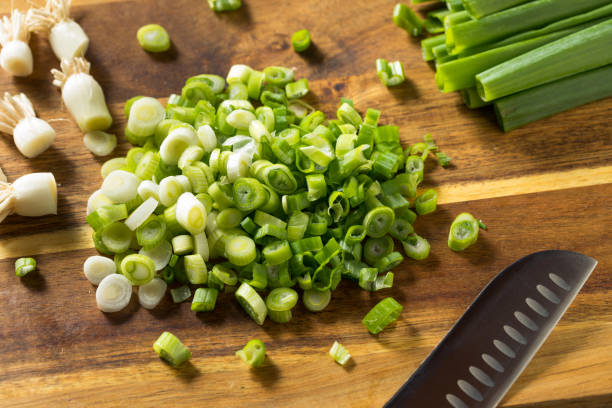 istock Raw  Organic Chopped Green Onions 1143815107