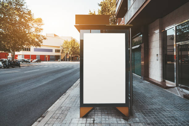 istock Poster mockup on the bus stop 1143816083