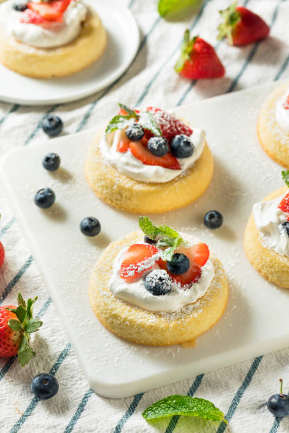 istock Homemade Mini Sponge Cake Cups with Fruit 1143818650