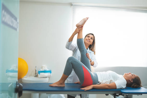 istock Young woman in physical therapy 1143819521