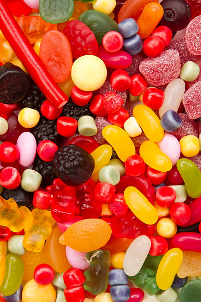 istock Lot of candies for background 114382022