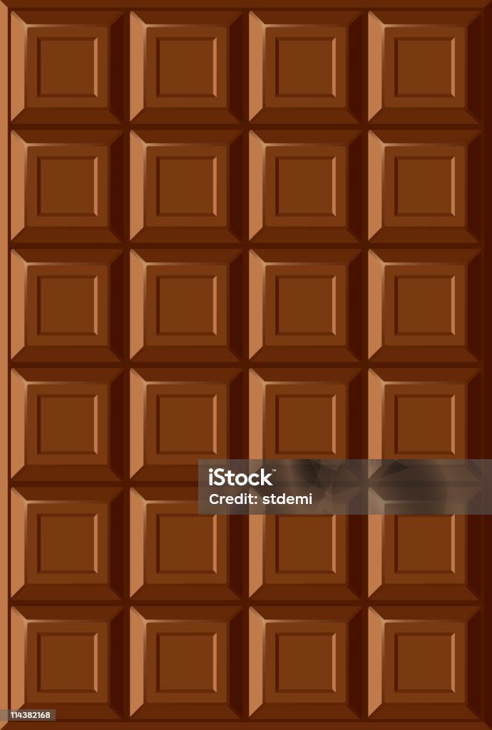 Barre chocolatée - clipart vectoriel de Tablette de chocolat libre de droits