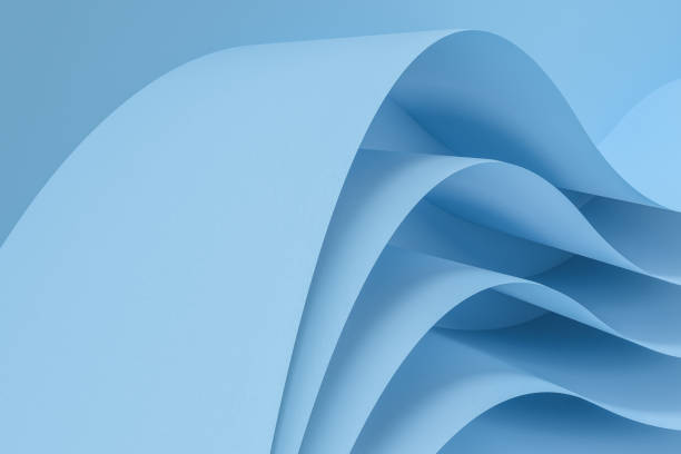istock 3d rendering curve paper background, tint color background 1143827081