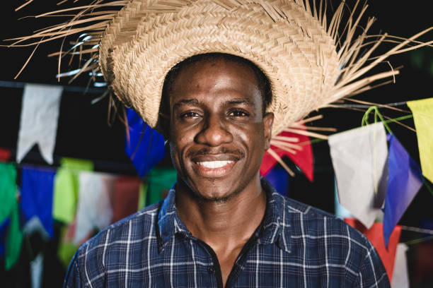 istock Black Man in the Junina Party 1143830186