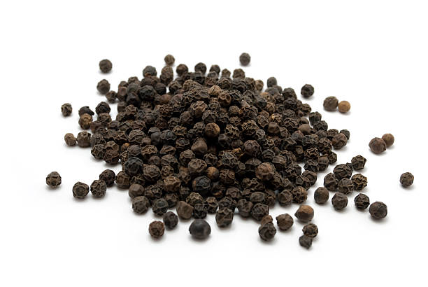 Remains of a Brazilian delight Black pepper black peppercorn stock pictures, royalty-free photos & images