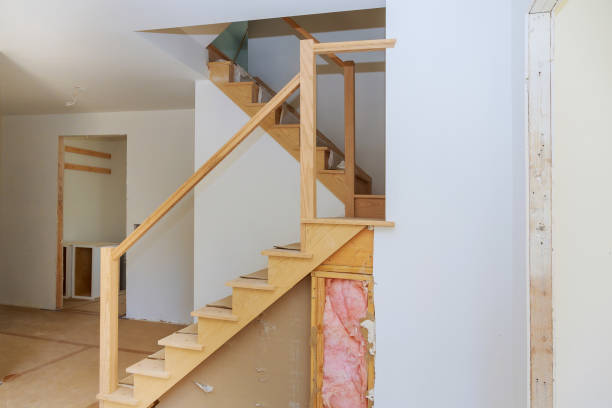istock Unfinished apartment interior sheetrock in new home construction 1143838625