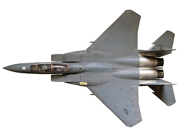 Aircraft F-15 Eagle Model (with path)  military airplane photos stock pictures, royalty-free photos & images
