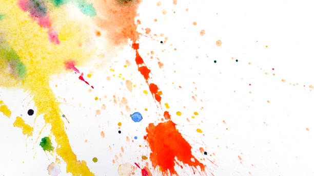 istock Watercolor drips. Abstract painting. Background 1143843755