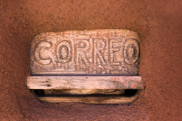 istock Santa Fe Style: Wood Letter Box Reading 