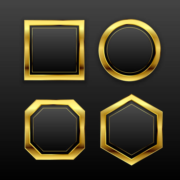 istock set of dark golden geometric empty badge labels 1143851088