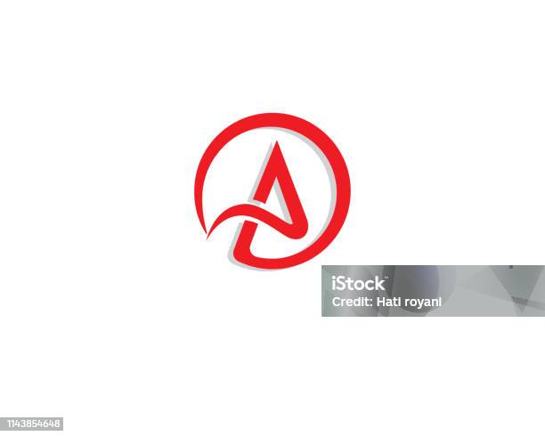 A Letter Icon Template Stock Illustration - Download Image Now - Abstract, Advertisement, Alphabet
