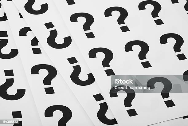 Concept Questions Stock Photo - Download Image Now - Asking, Deutsche Mark Sign, Q and A