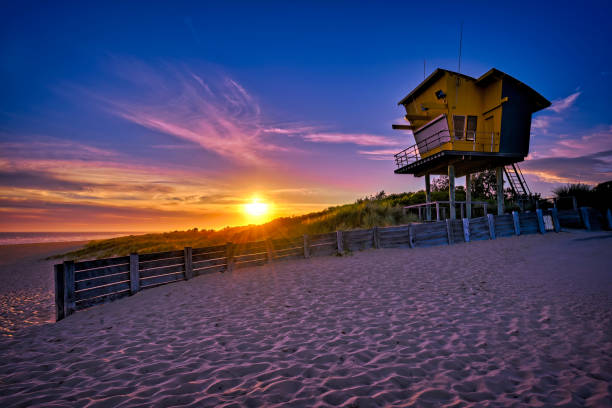 Sunset at Main Beach at Lakes Entrance in the Gippsland Lakes Victoria