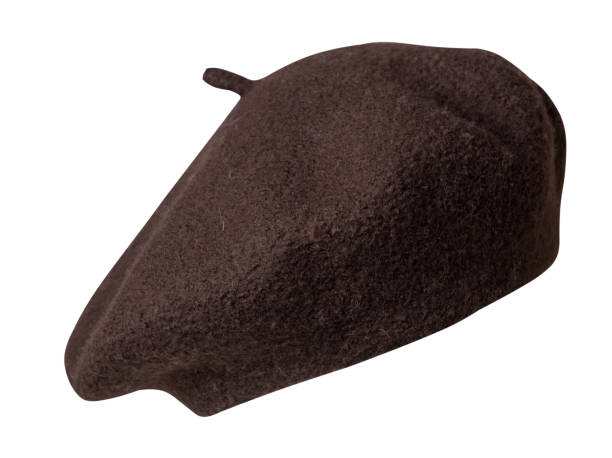 istock Beret isolated on white background. hat female beret 1143856247