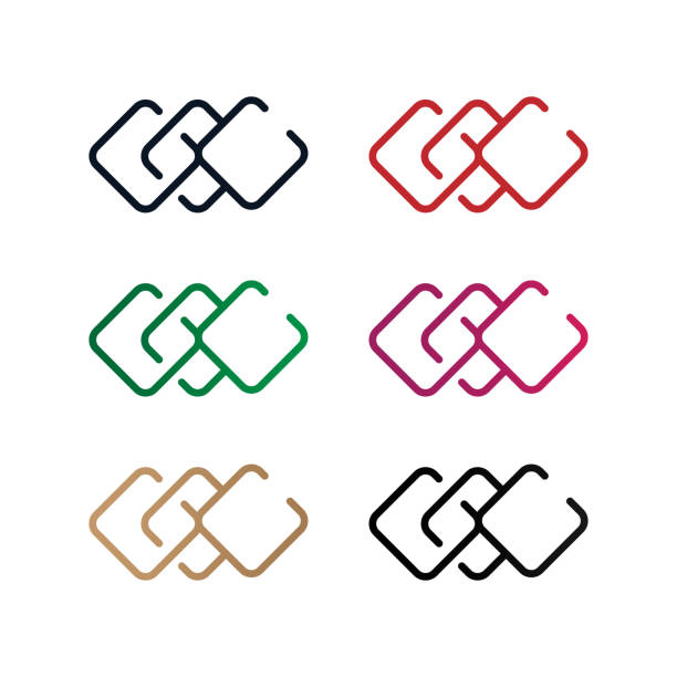 logo z trzema literami c - n f c stock illustrations