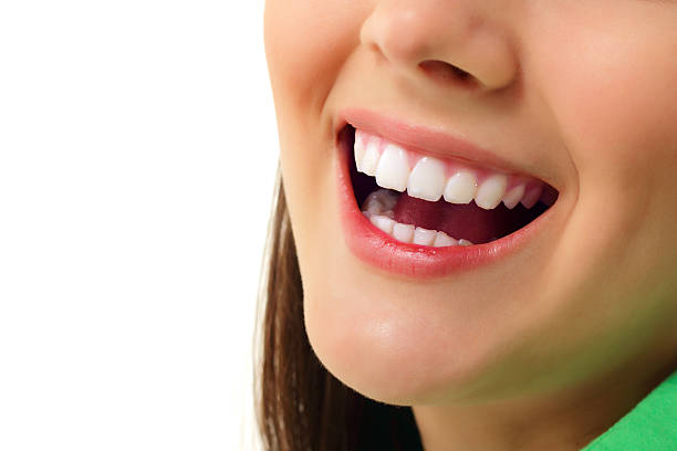 perfect smile healthy tooth cheerful teen girl stock photo
