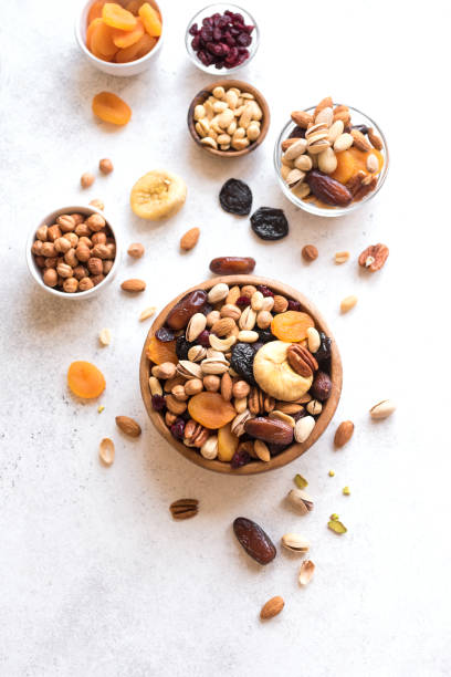 istock Mixed nuts and dried fruits 1143863149