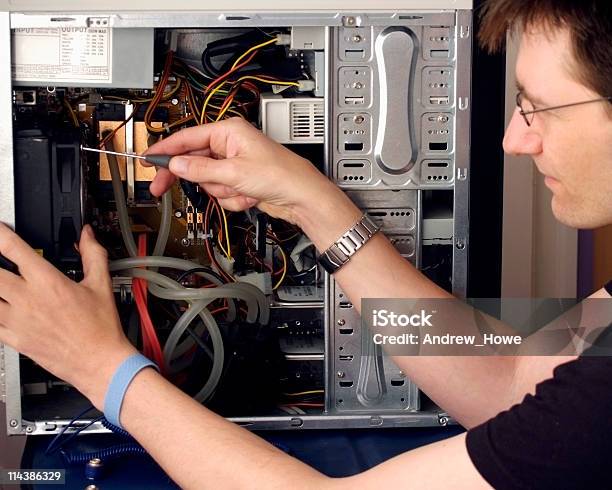 Computer Repair Stock Photo - Download Image Now - Broken, Color Image, Computer