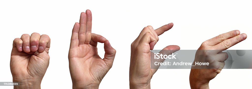 EFGH на язык жестов - Стоковые фото Язык жестов роялти-фри