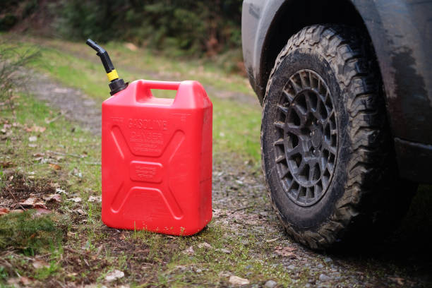 Gas Can on Forest Road