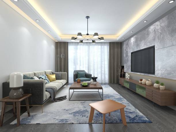 istock 3d render of living room 1143882142