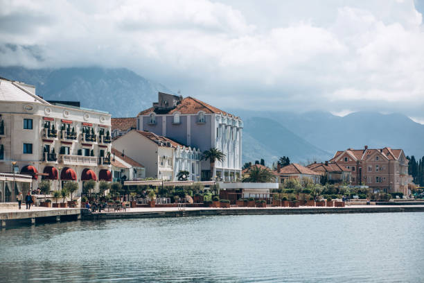 istock Beautiful view in Tivat in Montenegro. 1143893444