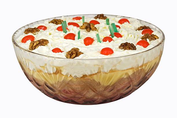 Trifle With Cream And Fruit  trifle stock pictures, royalty-free photos & images