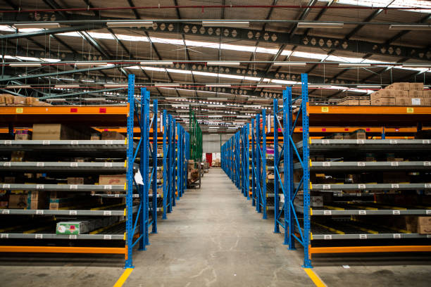 istock Large warehouse full of containers 1143898941