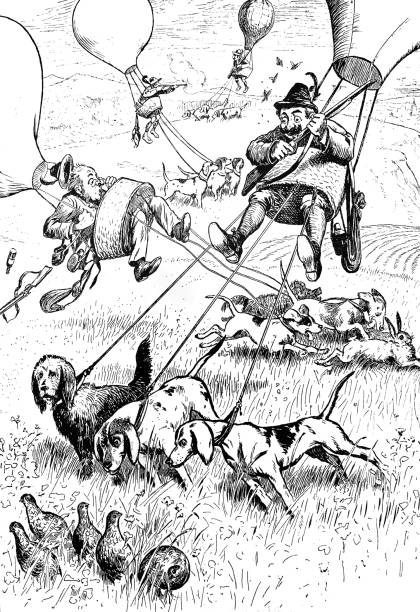 Hunters with the balloon