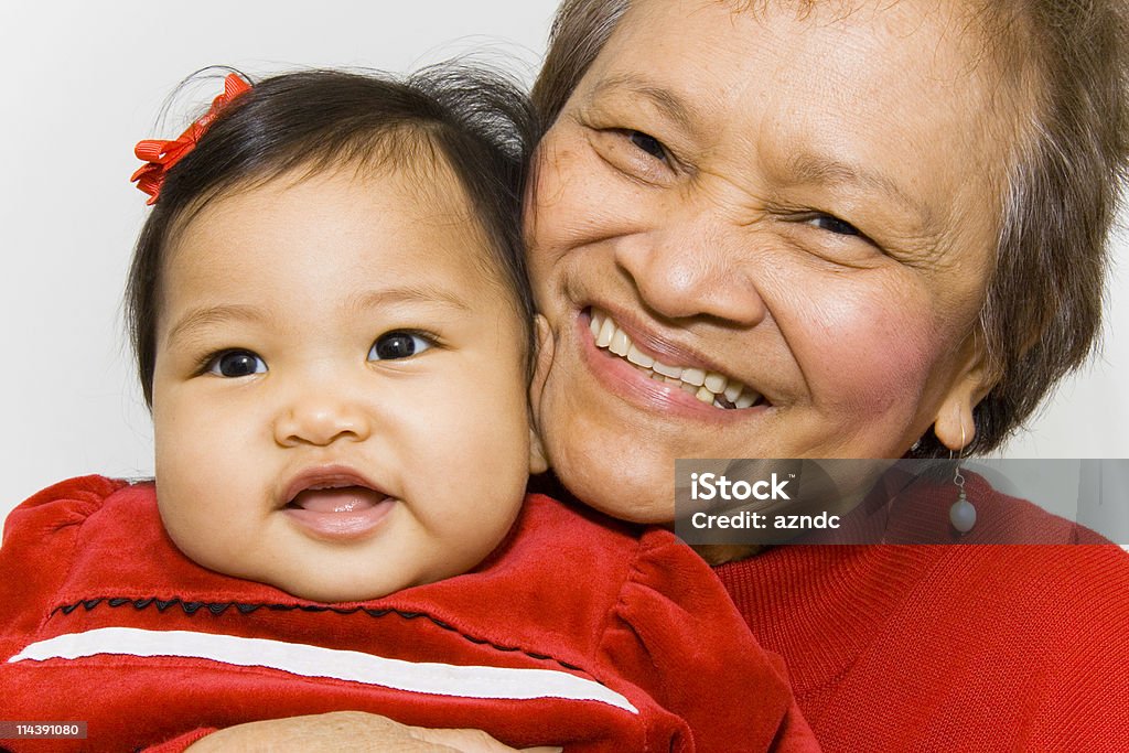 Me 및 Grandma - 로열티 프리 손자 손녀 스톡 사진