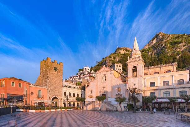 istock Piazza IX Aprile, Taormina, Sicily, Italy 1143911965