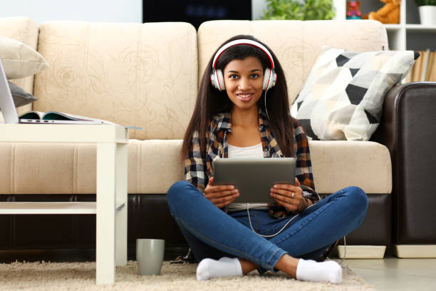 istock Black ordinary female designer workplace 1143913833