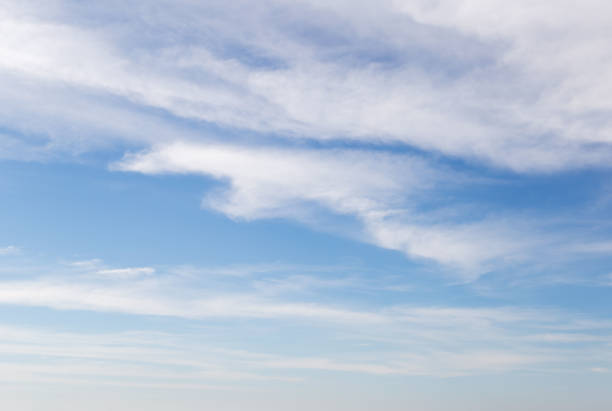 istock The vast sky and the white clouds float in the sky. 1143914226