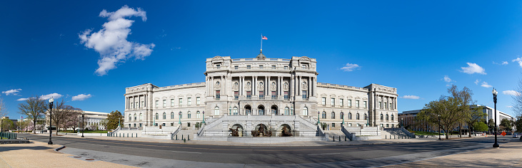 A panorama picture of the Library of Congress (Washington).