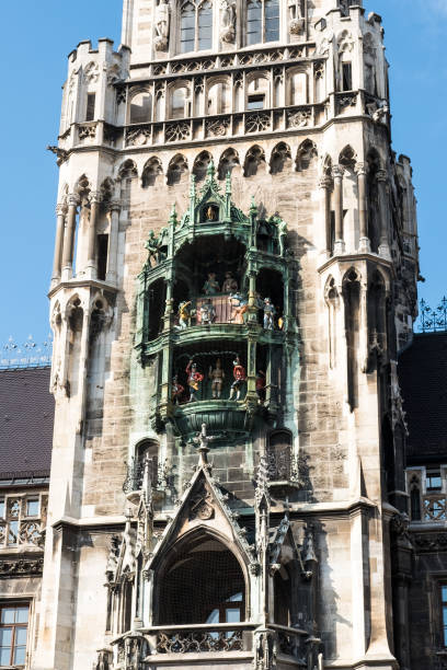istock Town Hall chimes in Marienplatz, Munich, Germany 1143918571