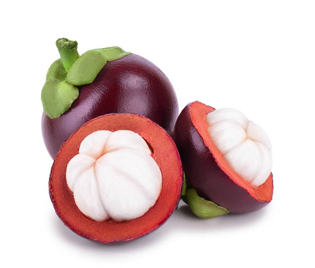 istock ripe mangosteen isolated on white background closeup 1143924519
