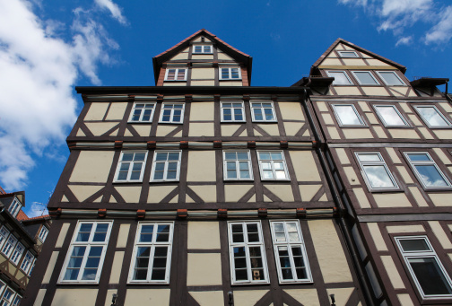 historic facades in historic center of Wetzlar, Hessen-Germany