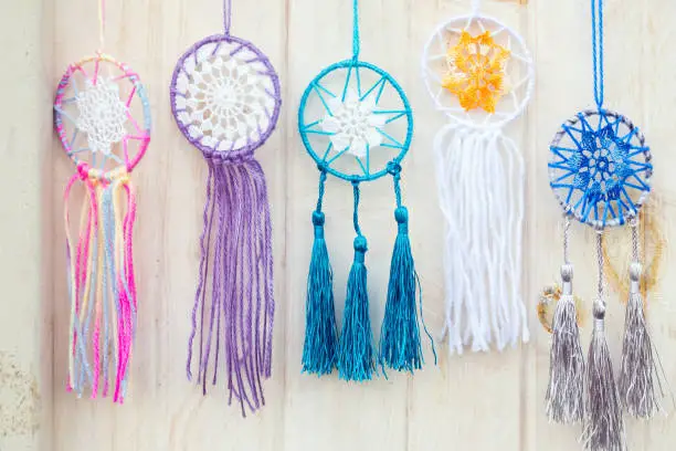 Photo of Colorful handmade dream catchers