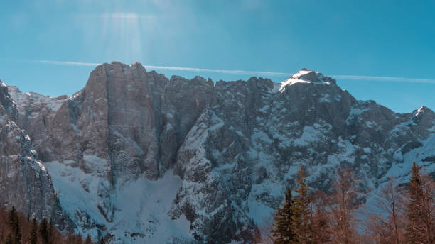 istock Sun goes down on Mangart, Italian alps 1143929305